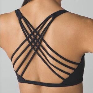 Lululemon Free To Be Wild Black Sports Bra 6